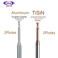seno hrc55 steel carbide end mill rib processing cutter cnc deep long neck small diameter 1mm 1 5mm 2mm aluminum milling cutter