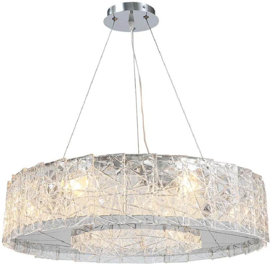 

New crystal chandelier American restaurant modern handmade glass luxury chandelier lamp creative designer simple dining lamp