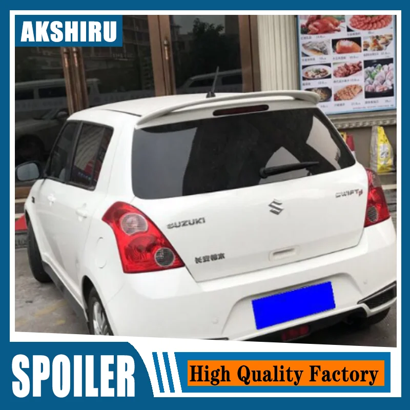 

Спойлер для Suzuki Swift 2006- 2015, высококачественный Автомобильный задний спойлер из АБС-пластика для Suzuki Swift