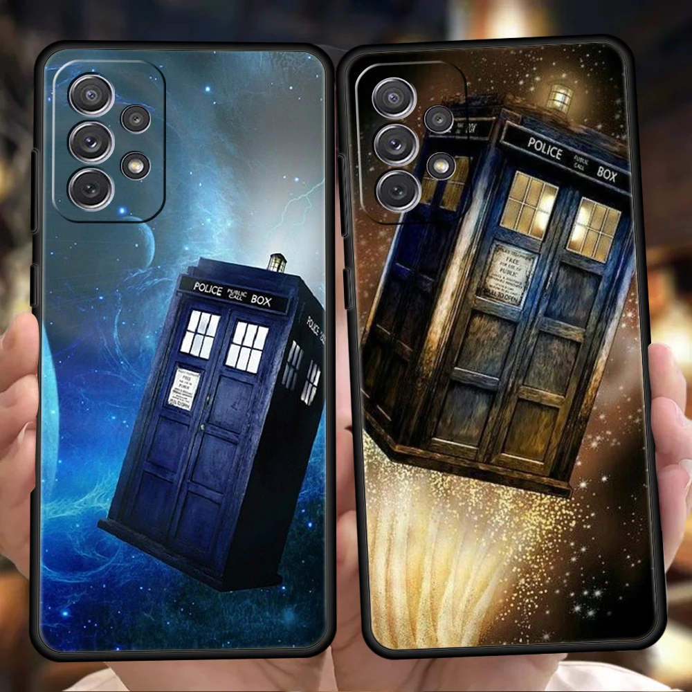 

Tardis Box Doctor Who Silicone Case For Samsung Galaxy A32 A52 A13 A22 A72 A51 A71 A41 A11 A31 A21S 5G Luxury Phone Cover Shell