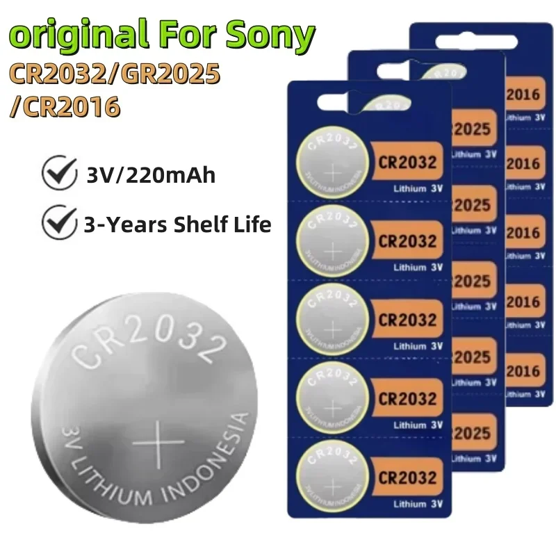 Литий-ионный аккумулятор для Sony CR2032 CR2025 CR2016 100 шт