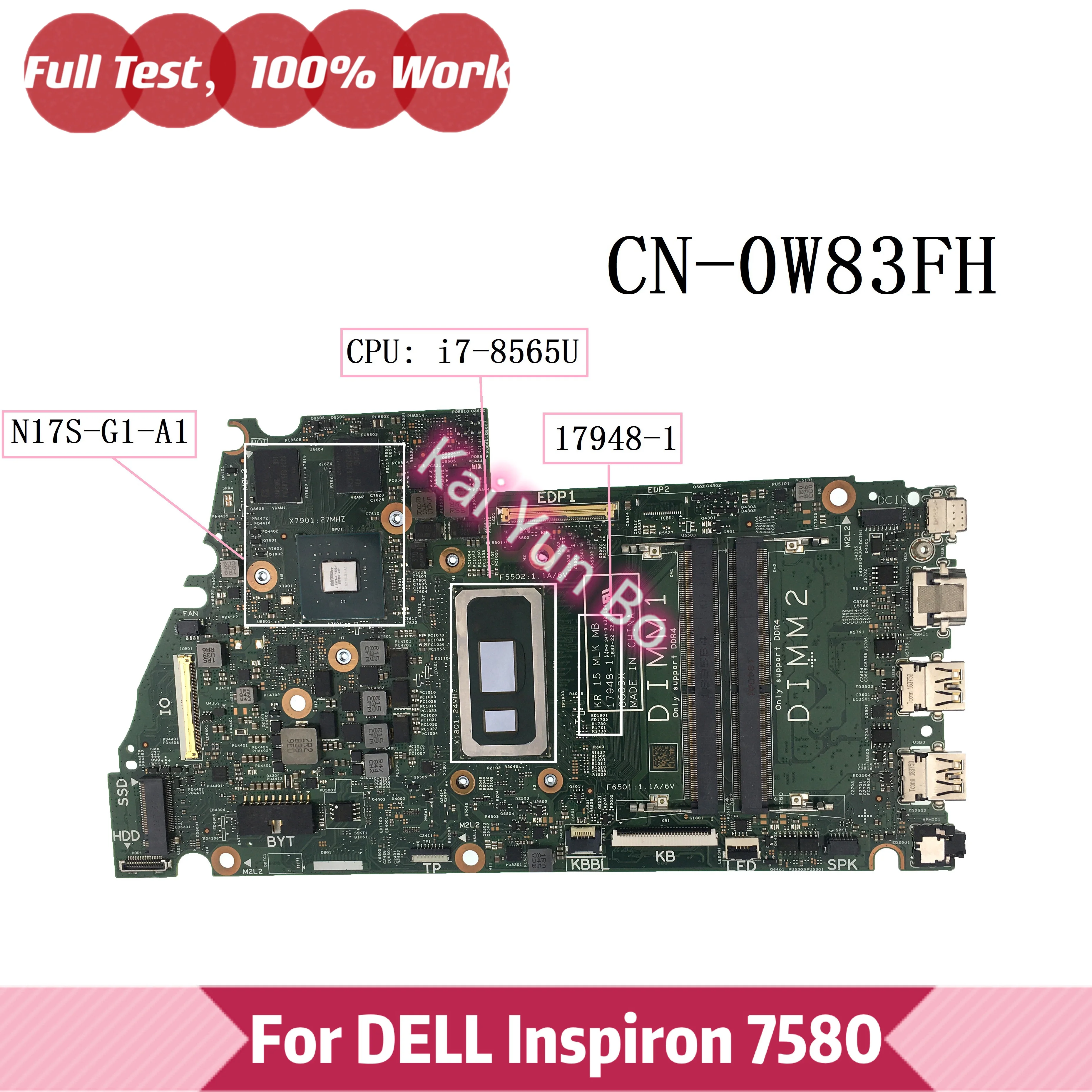 

Материнская плата для ноутбука Dell Latitude 17948, 7580-1 для планшетов