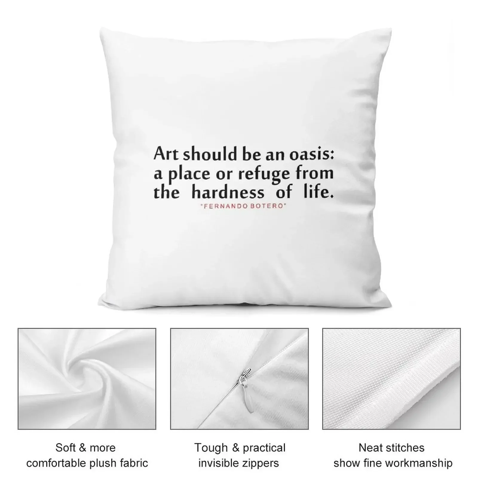 Наволочка с принтом &quotArt should be...&quot Fernando Botero