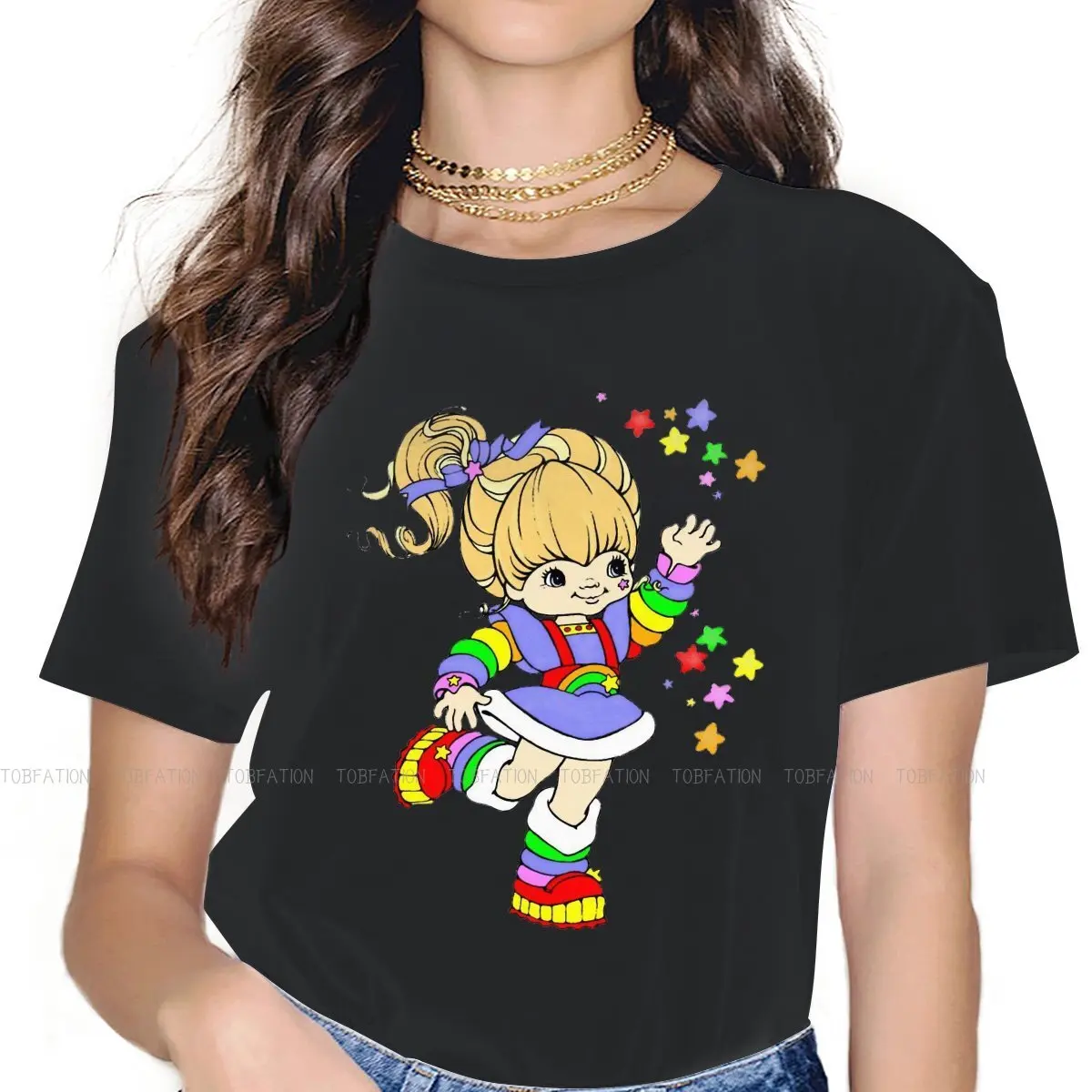 

Женская футболка в стиле Харадзюку, с коротким рукавом