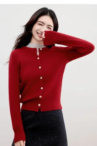 SENTUBILA женский теплый вязаный кардиган