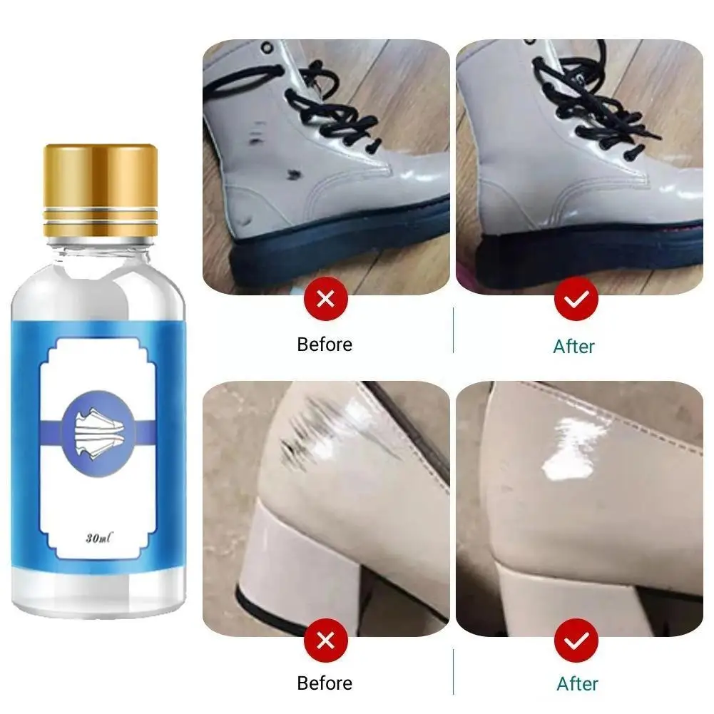 

30ml White Shoes Cleaner Whiten Refreshed Polish Cleaning Tool For Casual Patent Leather Shoes Cleaner Household Cleaning T I6h7