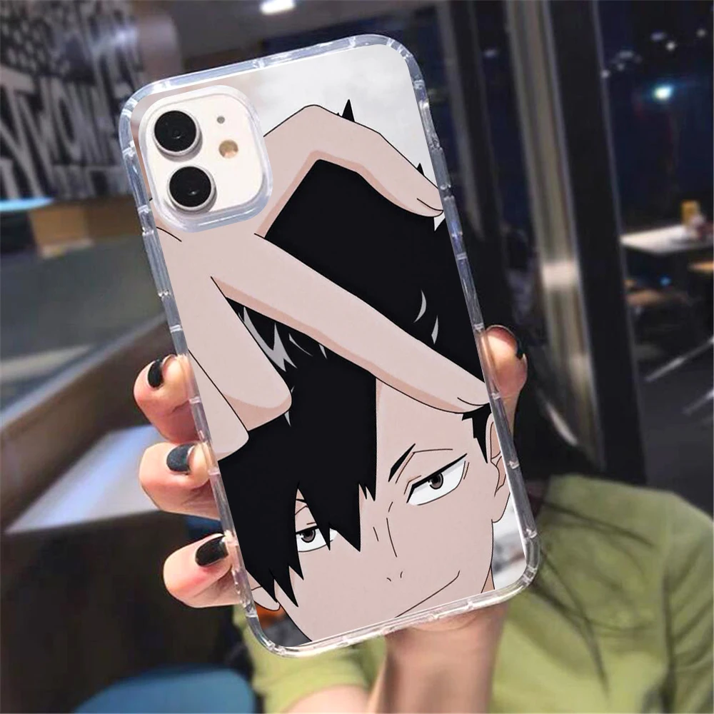 Чехол для телефона с Аниме Haikyuu старшей школы волейбола хинаты кагеяма тобио iPhone