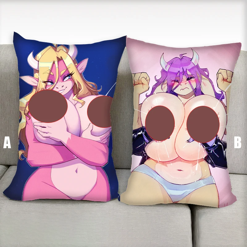 Аниме-подушка Vanessa Warm Milk Mellany Squish Furry Dakimakura Nsfw Огромная грудь Половина тела