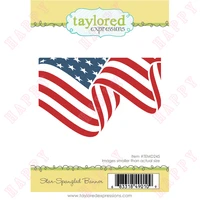 2022 arrival new star spangled banner cut plate stamps diy series scrapbook paper diary decoration craft greeting cards molds