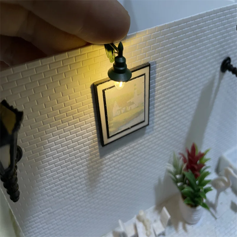 2 шт. настенные мини-светильники в масштабе 1/87 |