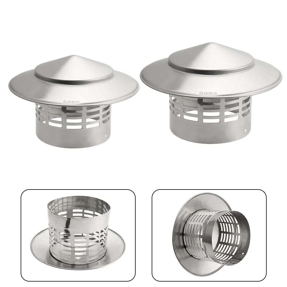 

Durable Stainles Steel Chimney Cap Enhance Exterior Wall Ventilation and Efficiently Exhaust Air from Roof Pipes
