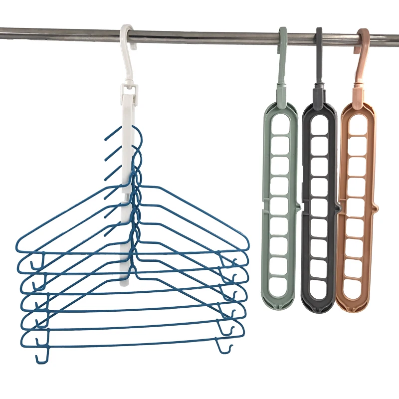 

Multi-port Support Circle Clothes Hanger Clothes Drying Rack Multifunction Space Saving Hanger Magic Clothes Hanger