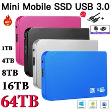 New 1TB External hard drive 2tb USB 3.1 Mini portable ssd Type-C External Solid State Drive  ssd  hard disk for Laptop Mac PC