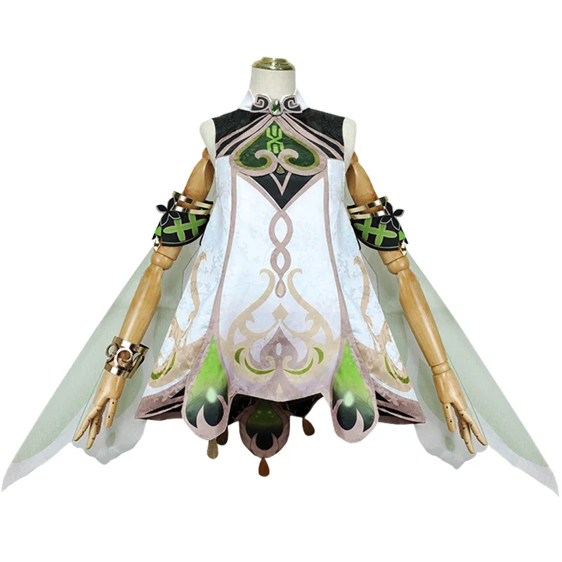 Nahida косплей Genshin Impact Lesser Lord Kusanali костюм платья для девочек парик одежда костюмы