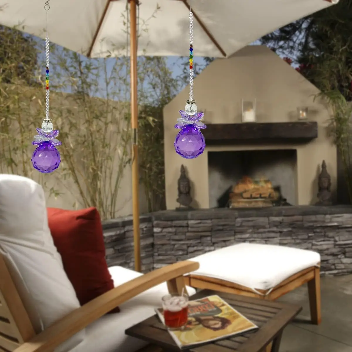 Шампанское с бриллиантом прозрачный стеклянный хрустальный шар подвеска-призма