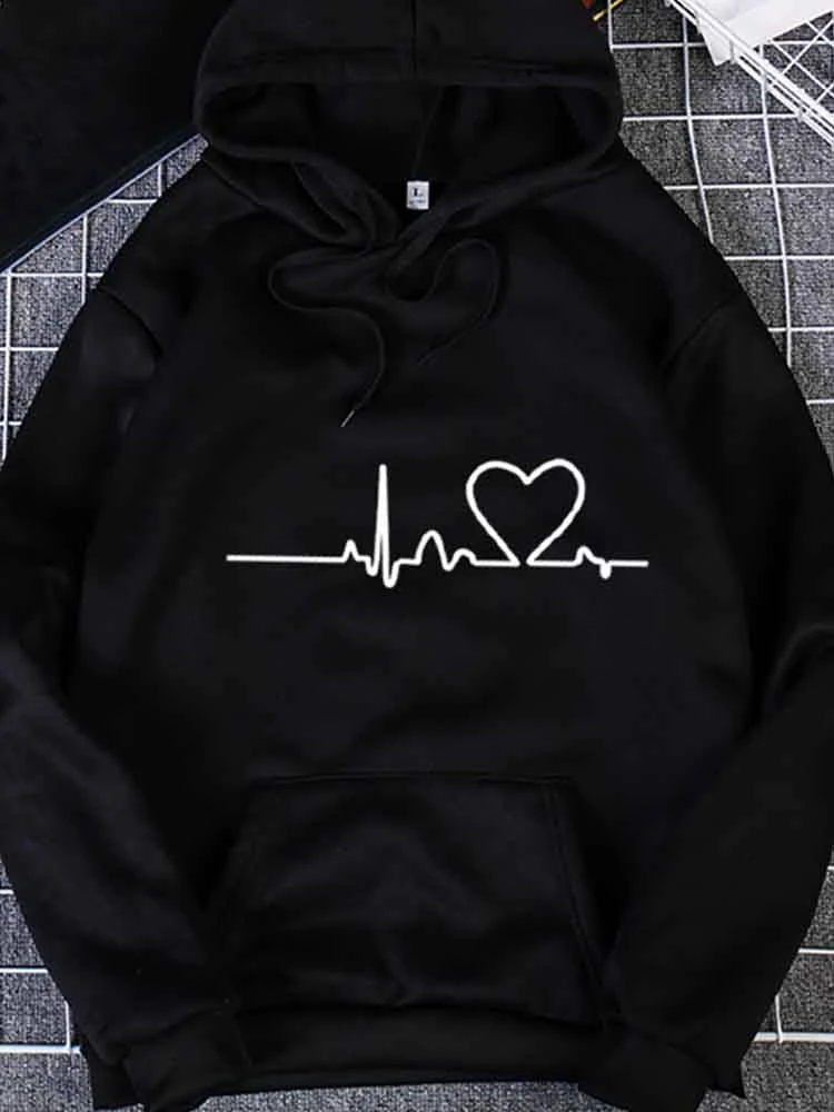 Женская толстовка с капюшоном и длинным рукавом на осень/зиму