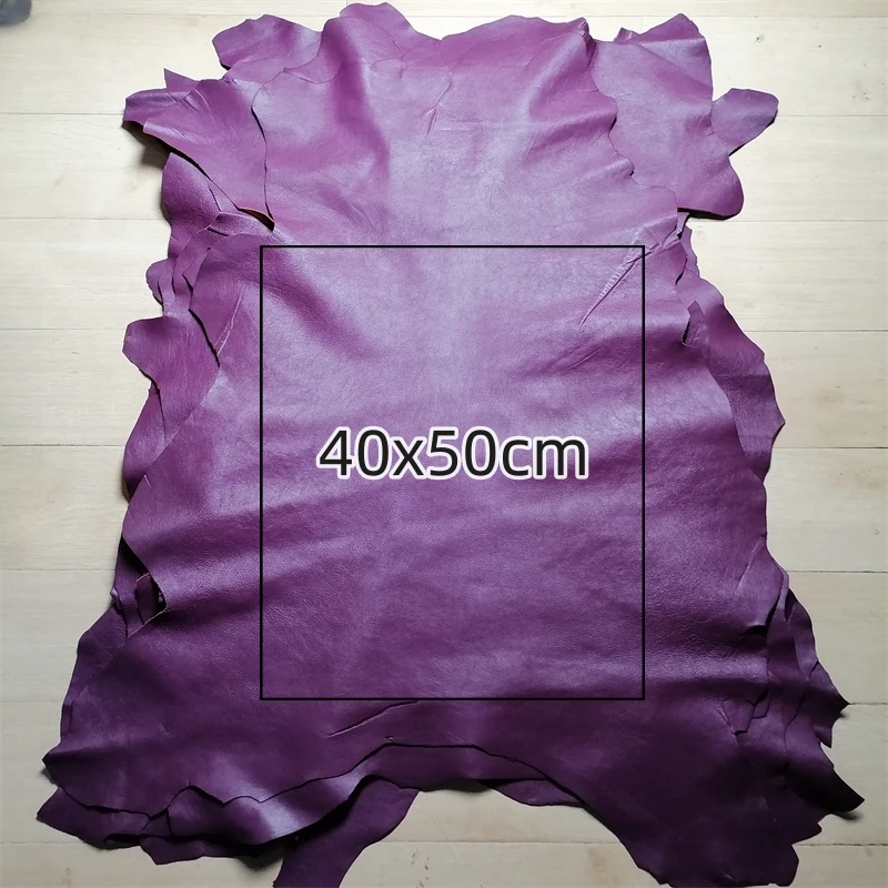 1/1 2 мм фиолетовая овчина. Кожа первого слоя. Ткань из натуральной кожи. Сделай Сам