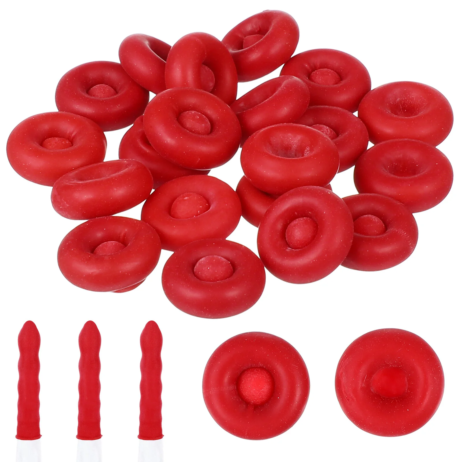 

20pcs Silicone Caulk Remover Remover Caulk Saving Caps Red Caulk Sealer Saver for Sealing and Preserving