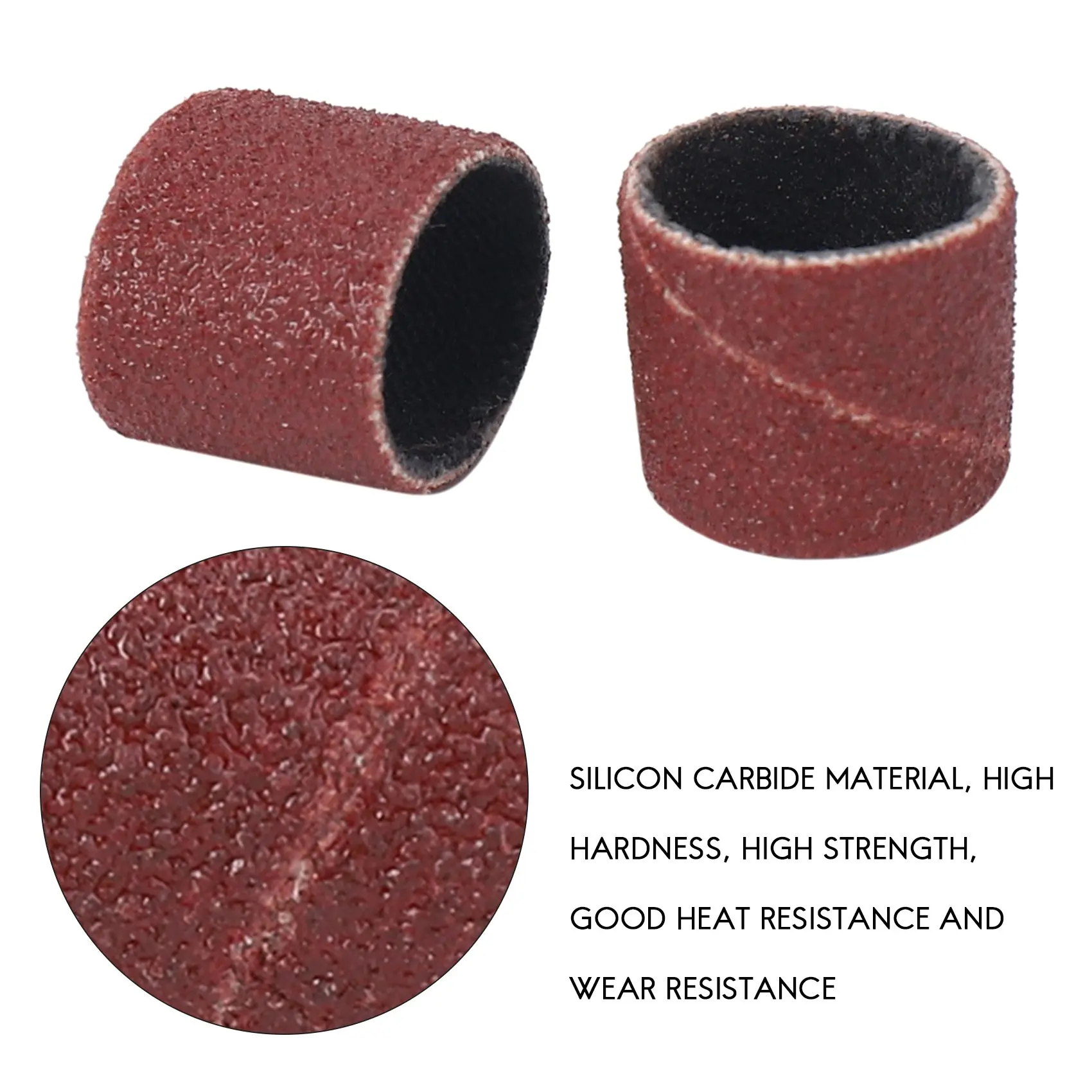 100 шт. 1/2 &quotкомплект шлифовальных лент с 2 оправками шлифовального барабана для