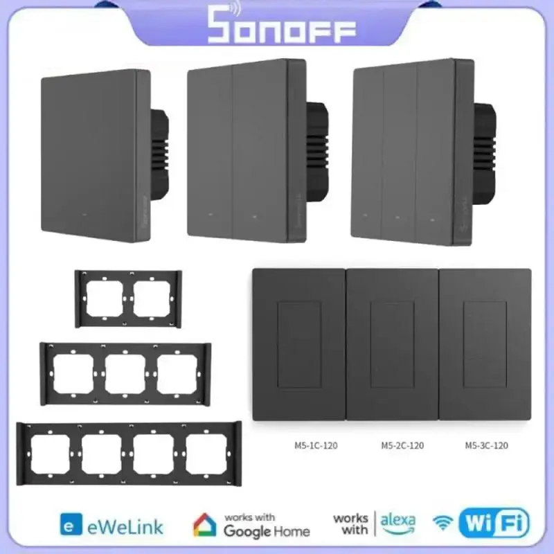 Умный дом SONOFF M5/R5 SwitchMan WiFi Smart 80/86/120 Тип переключателя 1/2/3 Gang