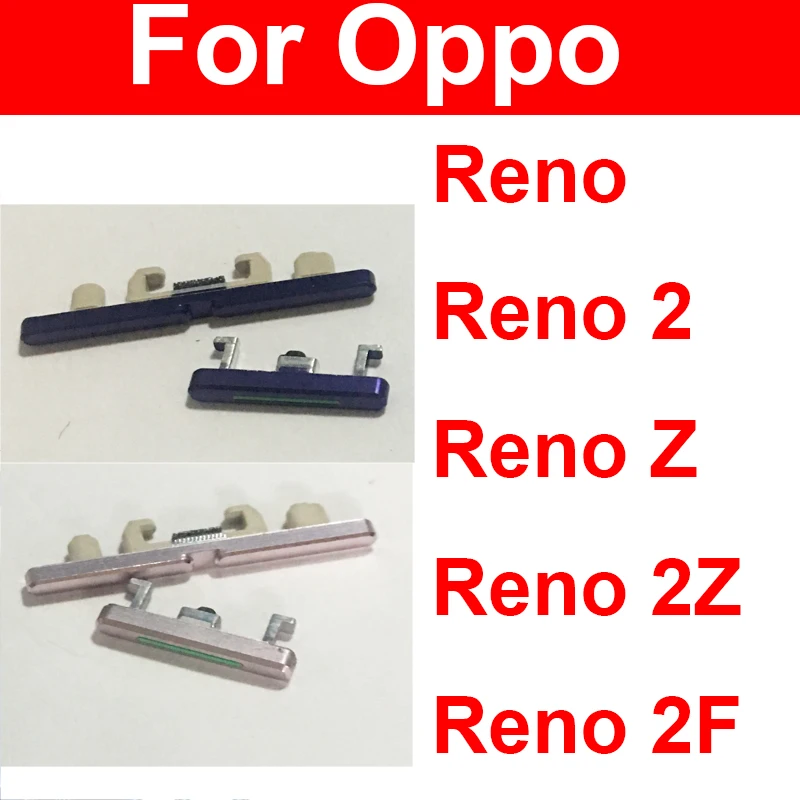 Фото Боковые кнопки питания для OPPO Reno Z 2Z боковые кнопки громкости ВКЛ./ВЫКЛ. Питания вверх вниз боковые клавиатуры громкости №1