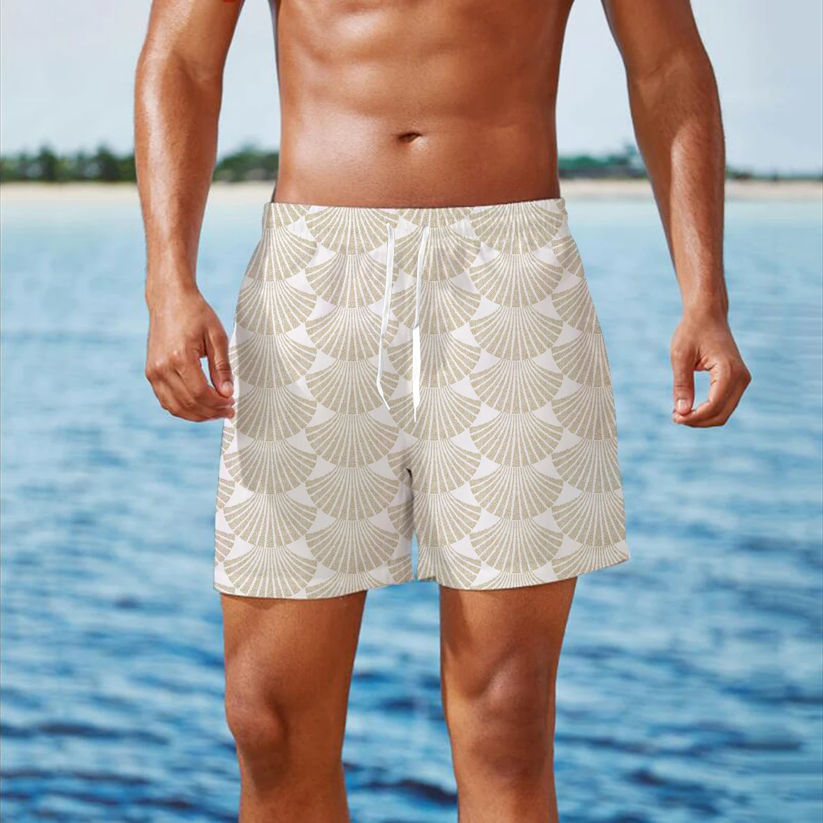 

Summer Trend Men's 2022 New Beach Pants Wholesale Fashion Loose Casual 3D Printing Five-Point Pants Personality Simple Shorts