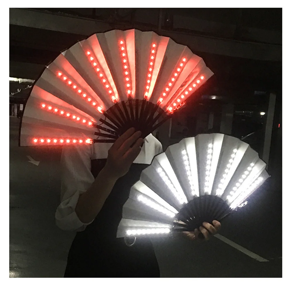 

Luminous Glowing LED Fan Dance Light Show DJ Fluorescent Costumes Bar Wedding Birthday Party Gifts Decoration Carnival Holiday