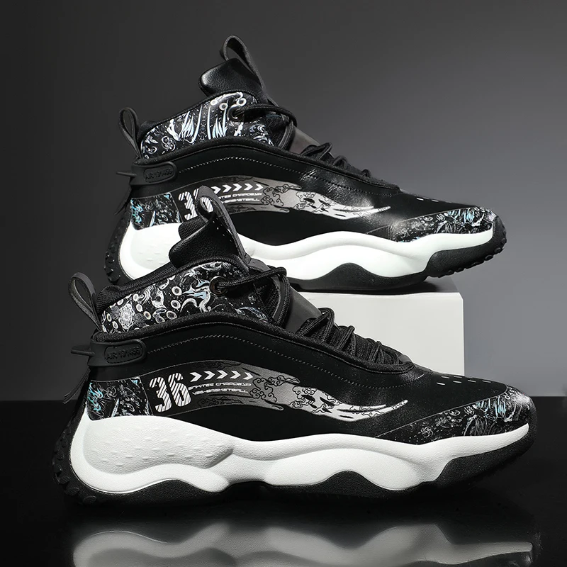 

High quality basketball shoes Men's sports shoes Men's basketball shoes Autumnhightop anti-skid outdoorsports shoesCoach's shoes