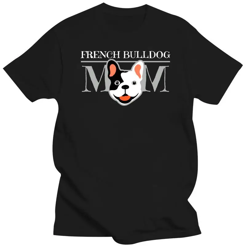 

Ropa con estampado de Bulldog Francés para hombre y mujer, Camiseta de algodón con cuello redondo, regalo para mamá y Niña