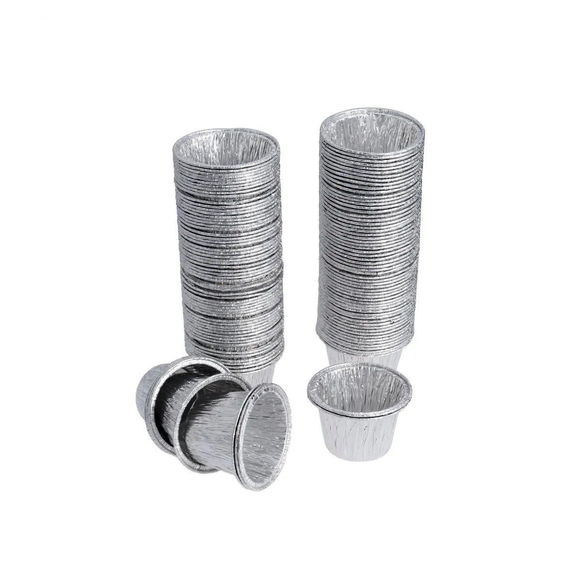 

Tart Egg Cups Foil Pans Pie Pan Mini Baking Mold Tin Muffin Aluminum Tins Disposable Cake Pudding Molds Round Cupcake Liners Cup