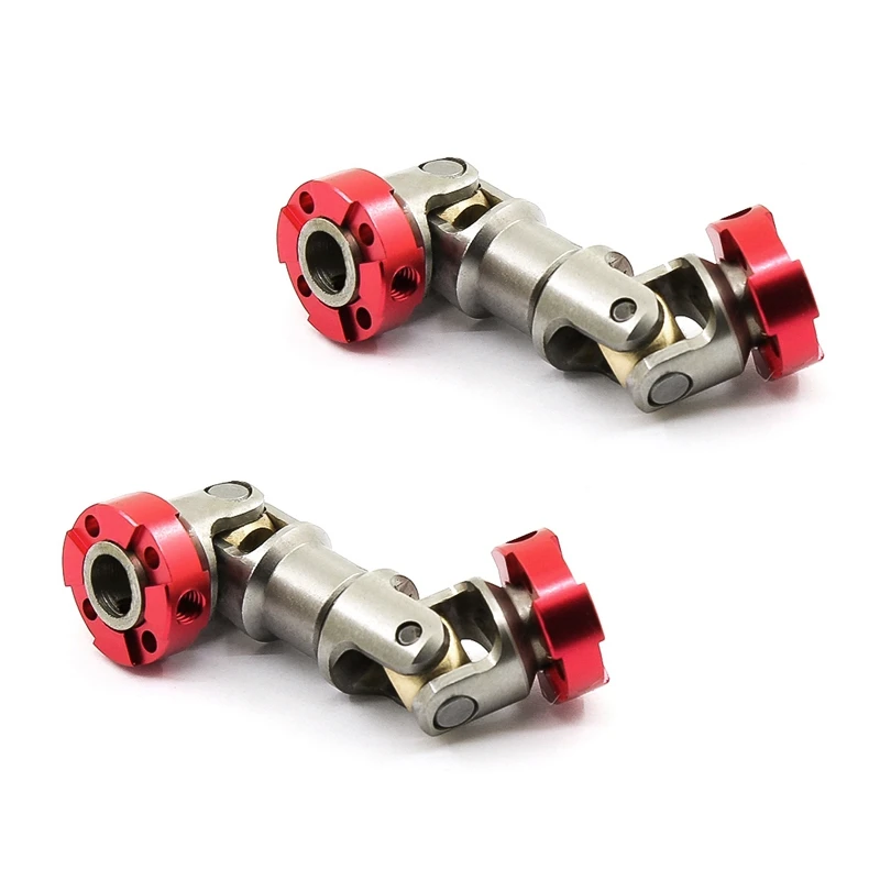 

2X RC Model Metal Flange Head Transmission Shaft CVD For 1/14 Tamiya RC Truck 1/10 RC Car SCX10 D90 RC4WD AXIAL(45-50Mm)