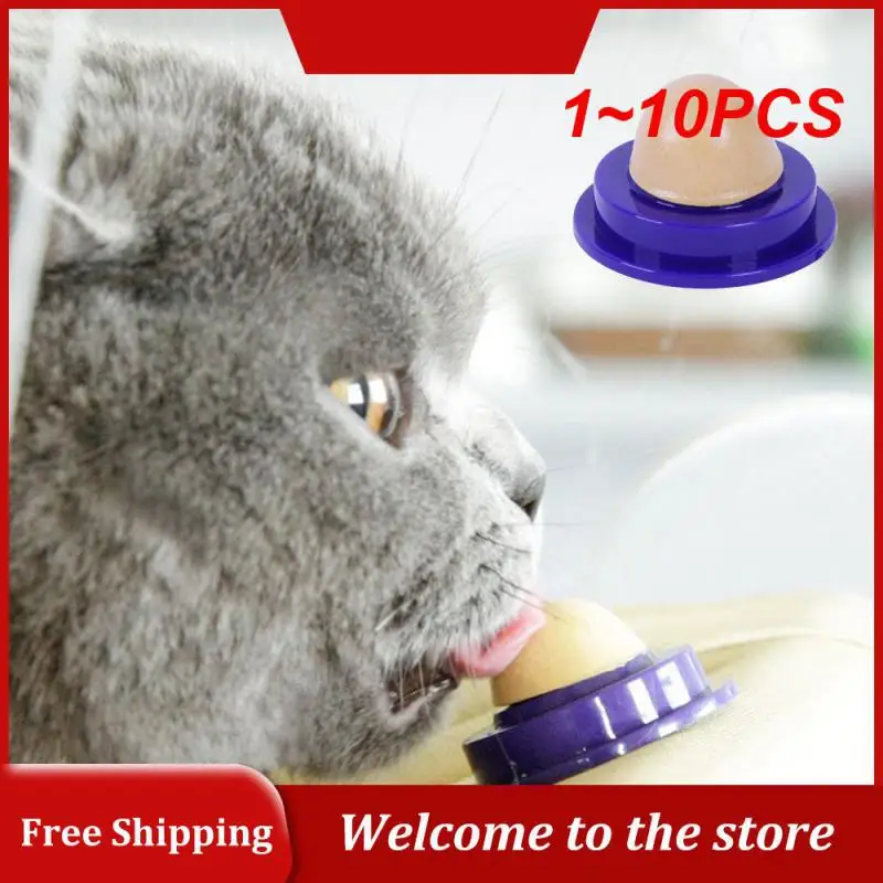 

1~10PCS Catnip Sugar Solid Catnip Sugar Long Strong Pill Energy Ball Cat Nutrition Cream Licking Solid Candy Cats Lovely Snacks