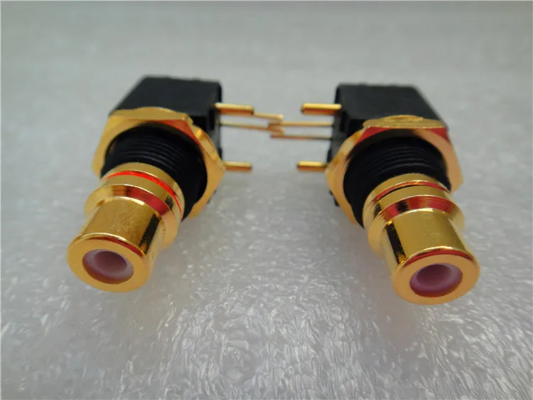 

Imported pure brass plated with 24 K gold, RCA socket lotus plug with durable effect exceeding CMC