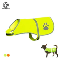 reflective dog vest adjustable waterproof oxford cloth pet jacket high visibility swim comfortable for dogs outdoor travel night