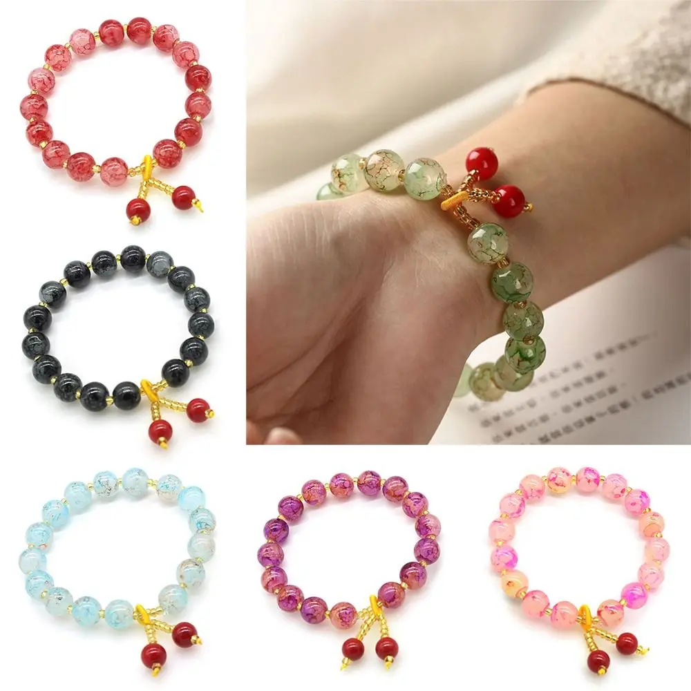 

3PCS Fashion Female Jewelry Women Accessories Cute Personality Party Gift Adjustable Glass Beads Bracelet