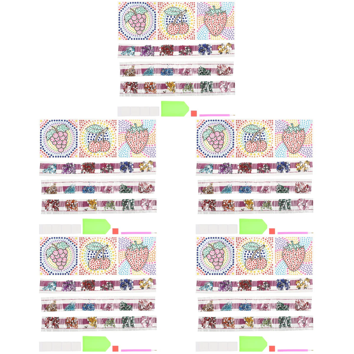 

5 Sets Kids Diamond Window Decor Diamond Window Drawing Kit for Girls Kids