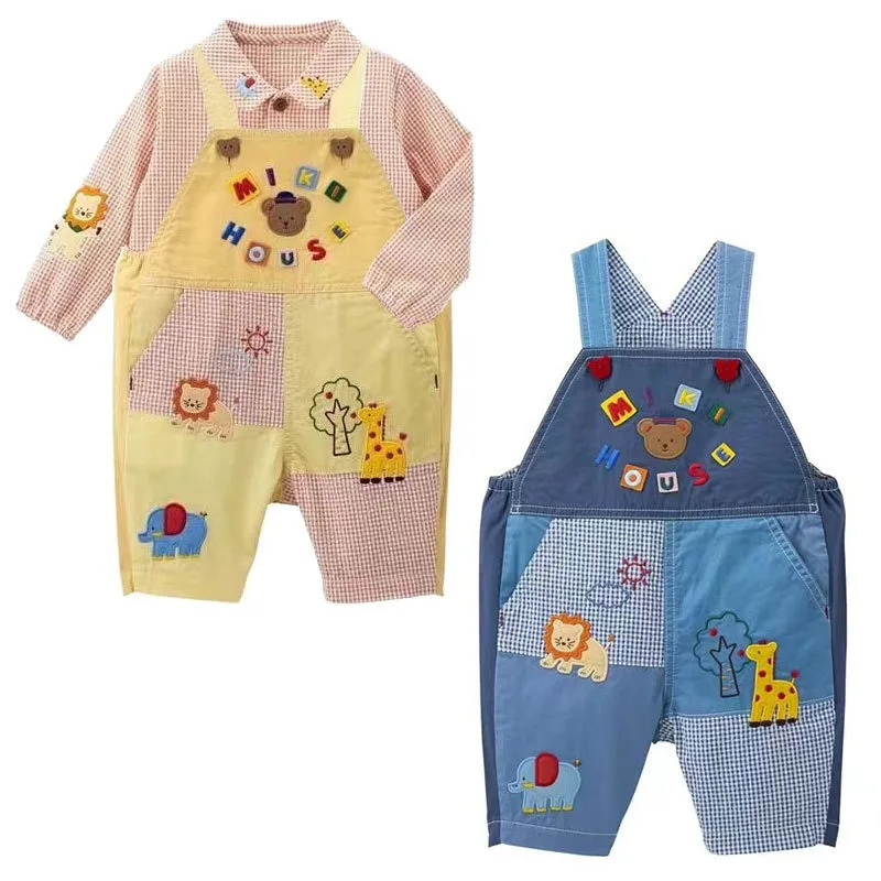 Детские шорты Капри с мультяшным медведем львом детские комбинезоны брюки для