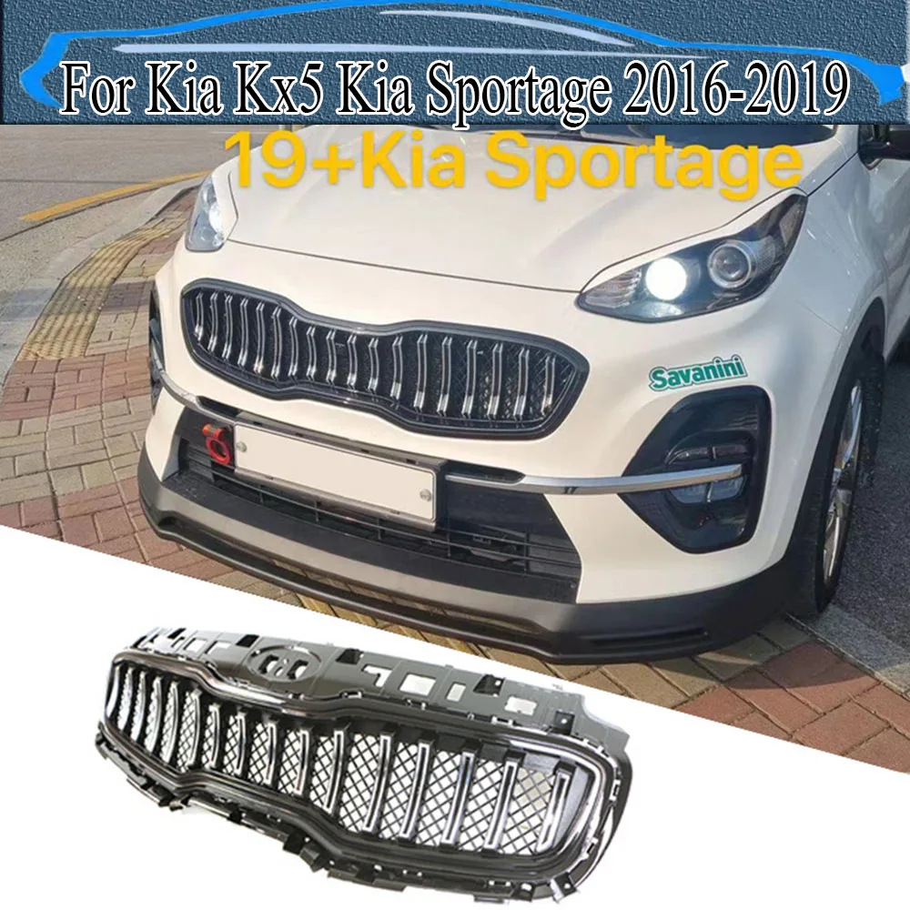 

Top Quality Auto Front Grille Racing Grill Cover Radiator Grille Bumper Grills Mask Trims For Kia Kx5 Kia Sportage 2016-2019