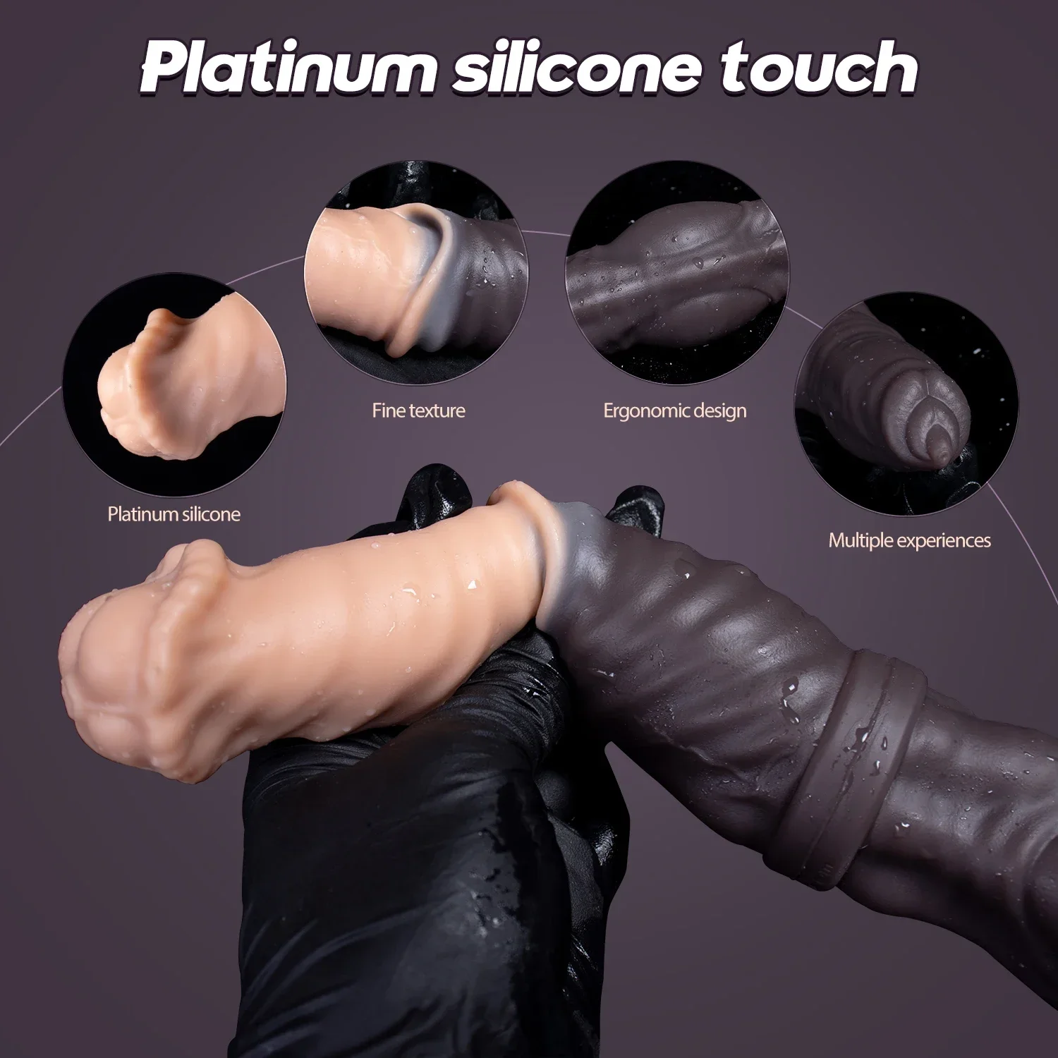 Oieffur двойной фаллоимитатор лошадь пенис и собачий член реалистичные