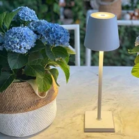 hotel usb led rechargeable table lamp touch switch metal base eye protection black table lamp creativity lamoara mesita noche a
