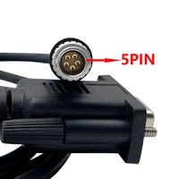 brand new com port download cable rs 232 data cable for leica total stations tps800 tps400 tps300 5pin gev102 cable