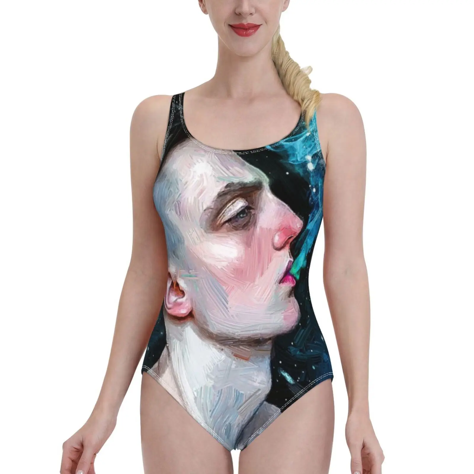 

Женский сплошной купальник Ночной эльф, сплошной купальник, женский пляжный купальный костюм, пляжная одежда, эльф, ночная галактика, космо...