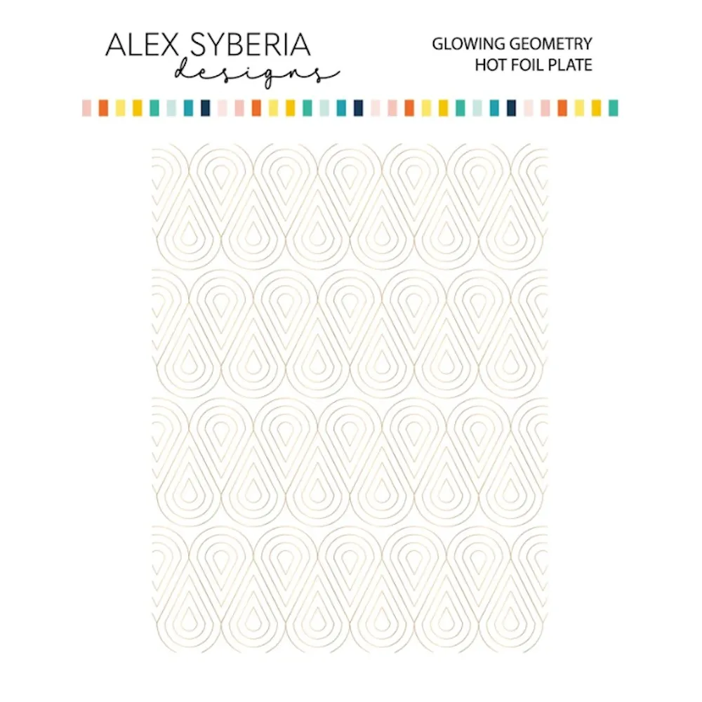 

Glowing Geometry 2023 New Metal Cutting Hot Foil Decoration For Scrapbooking Craft Diy Album Template Decor Model