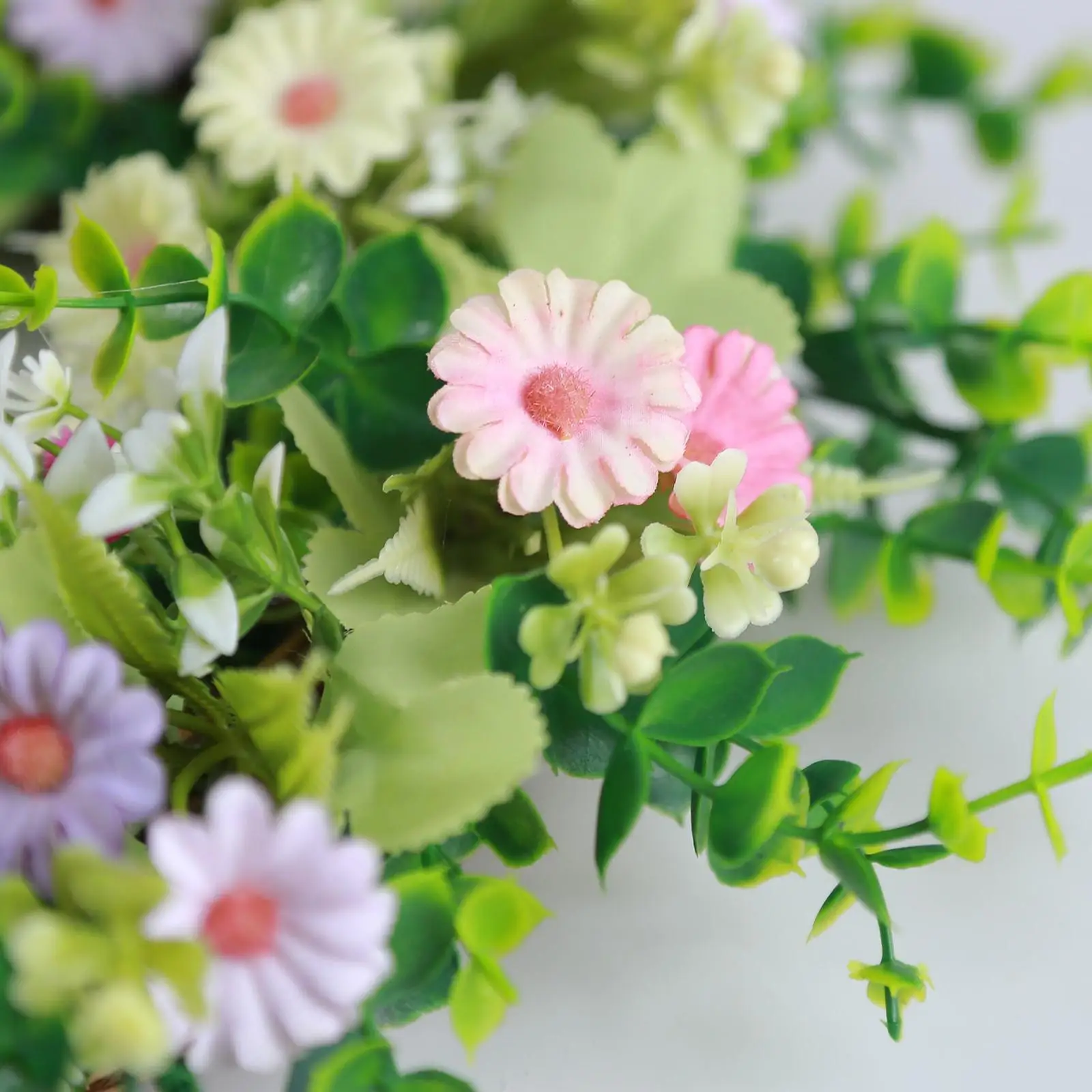 Венок на переднюю дверь Весенняя гирлянда венок эвкалипта для фотографий |