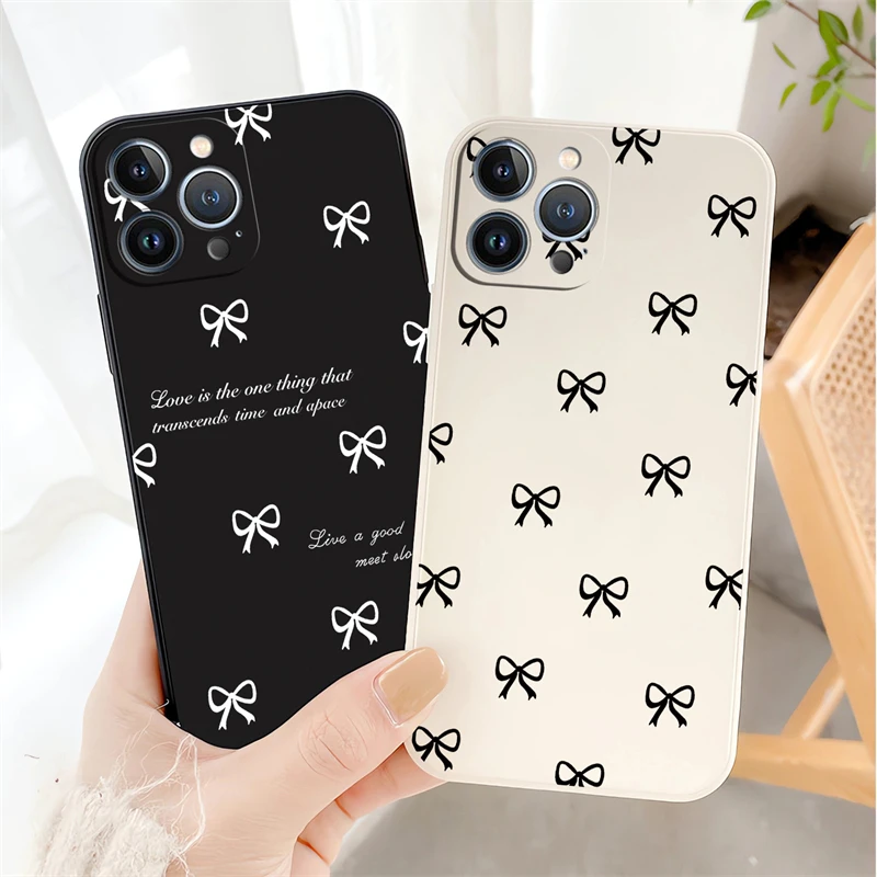 Pova 4 чехол для телефона Infinix Tecno Spark 10 7T 6 GO Camon 15 16 Pro Smart Power NEO Bow Knot силиконовый мягкий
