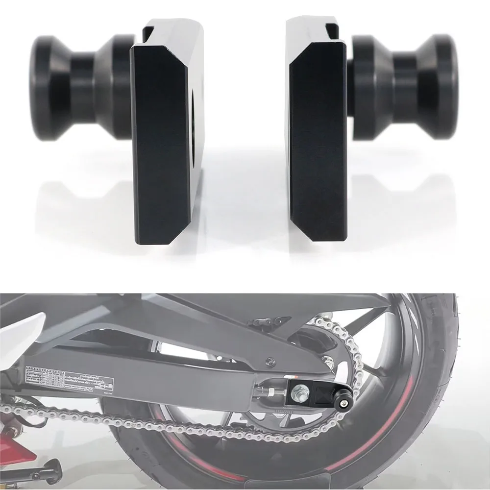 Motorcycle Rear Wheel Axle Slider Swingarm Spools Stand Screws Fit For Honda CB500F 2019-2023 CB400X CB500X CB750 HORNET CBR500R
