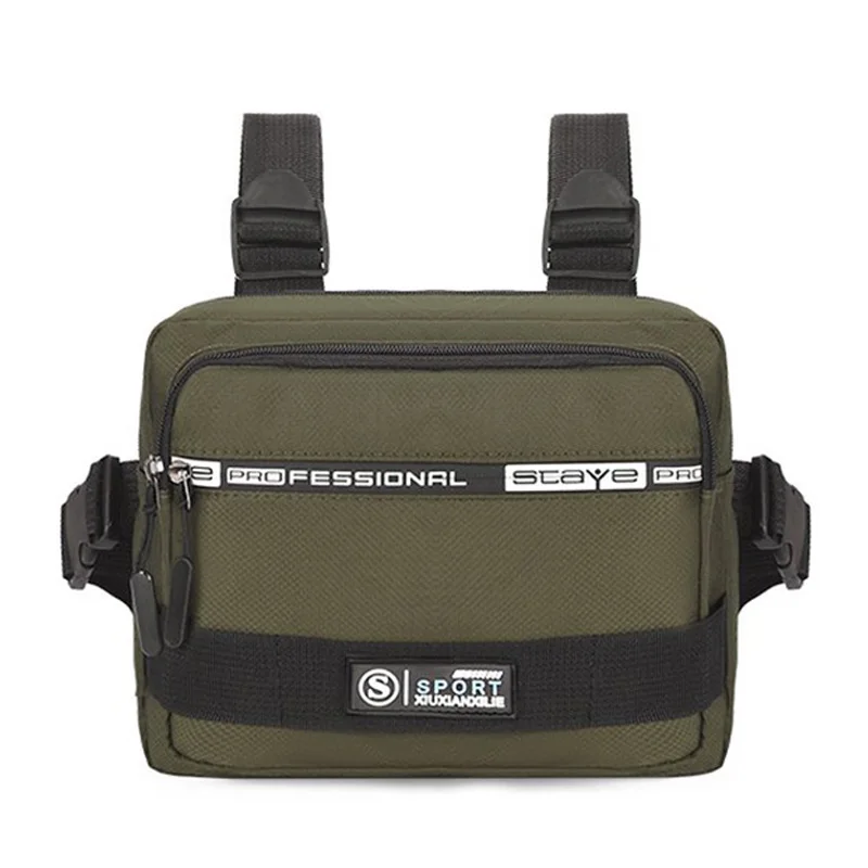 

New Functional Tactical Chest Bag Unisex Fashion Bullet Hip Hop Vest Streetwear Bag Casual Waist Pack Women Black Chest Rig Bags