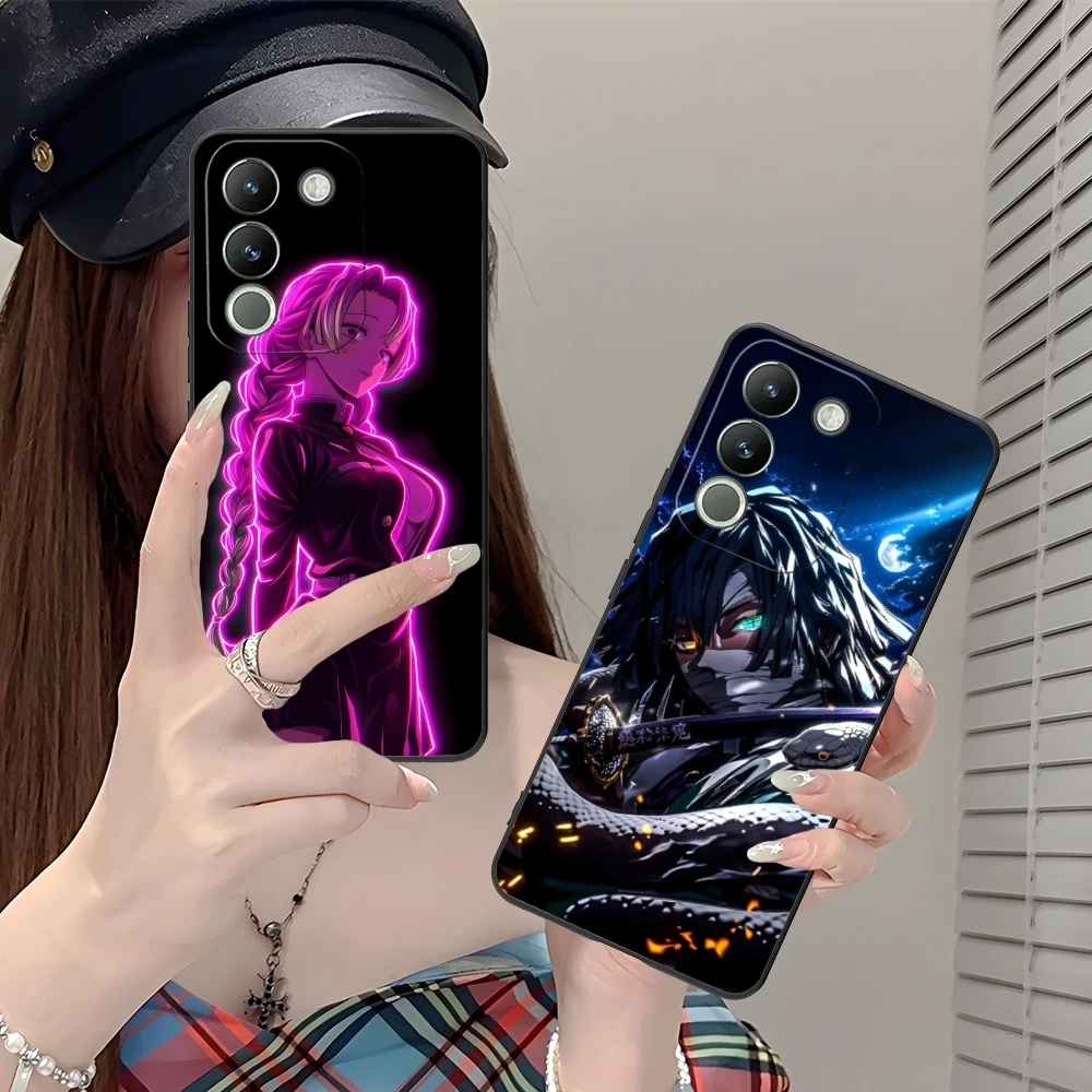 Цветной неоновый чехол для мобильного телефона Demon Slayer VIVO Y95 Y93 Y31 Y20 V19 V17 V15 Pro X60 NEX