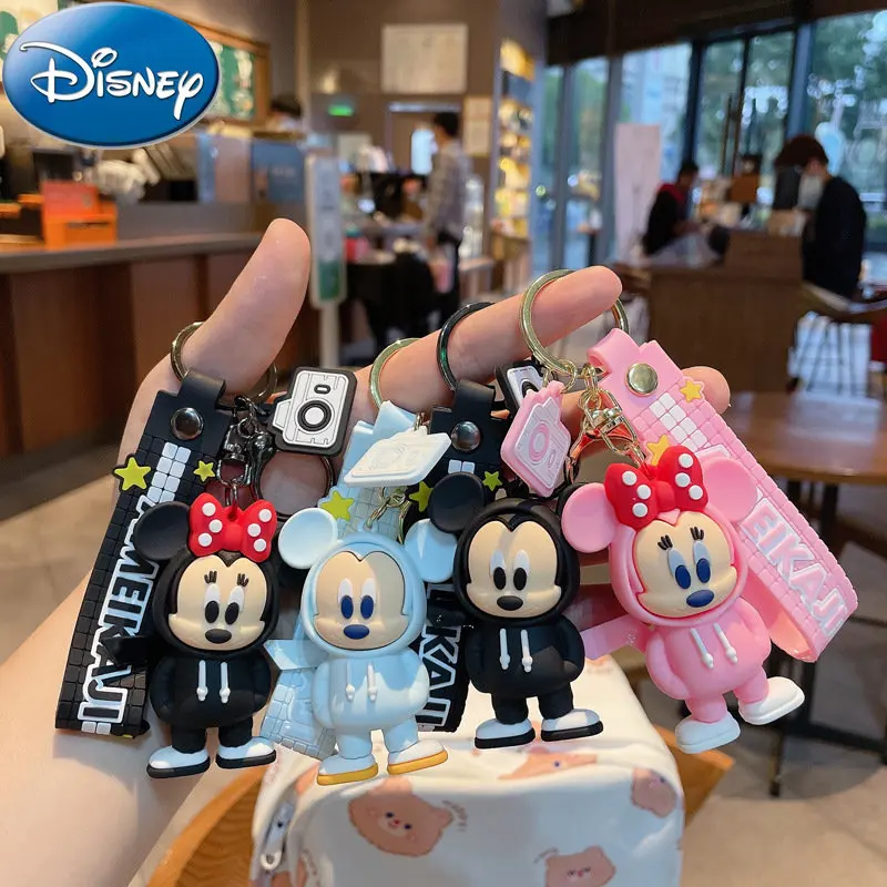 

Disney Mickey Mouse Minnie Doll Keychain Donald Duck Piggy Keychain Model Toy Children's Gift