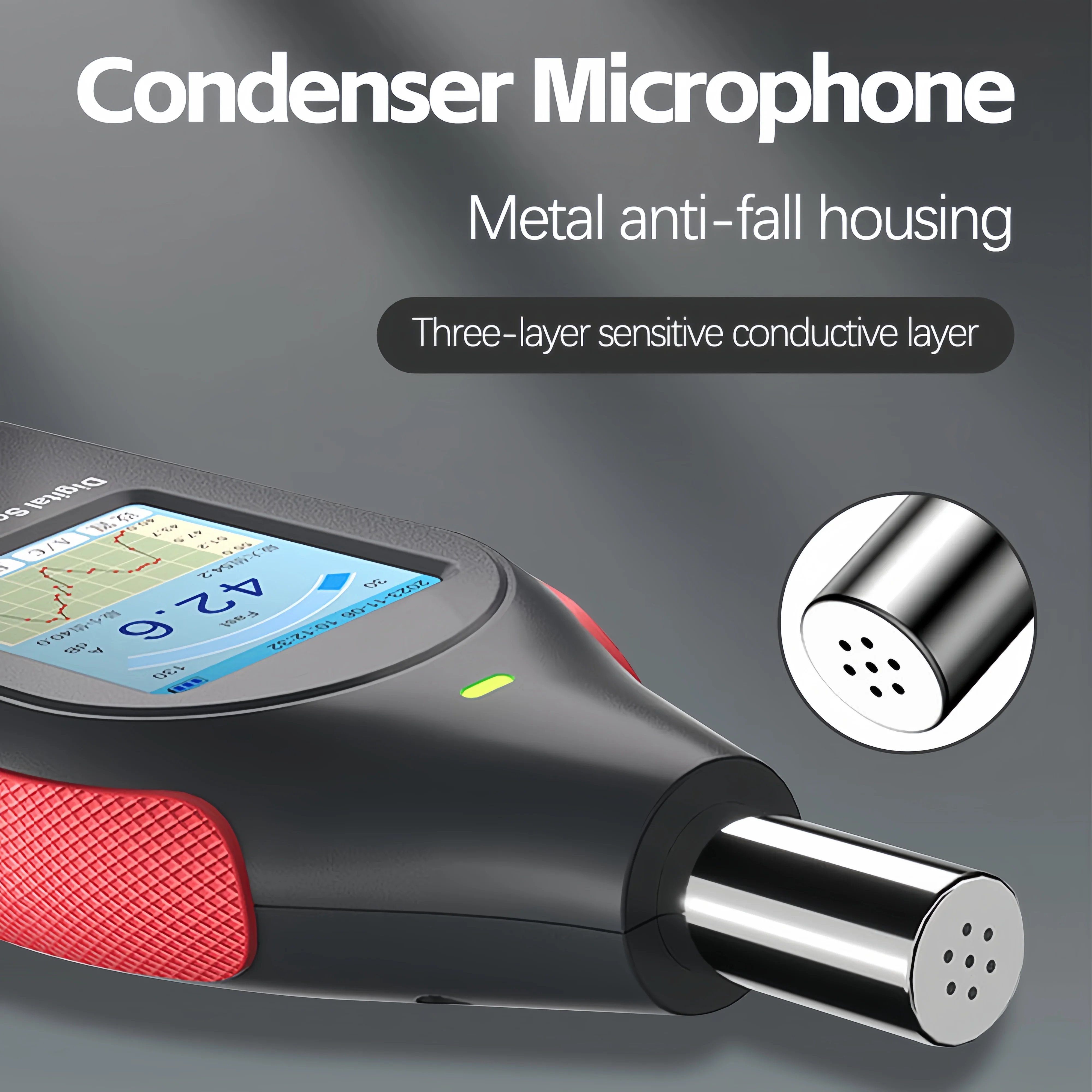 WENMEICE Цифровой шумомер Измеритель уровня звука Децибеллиметр Ручной детектор